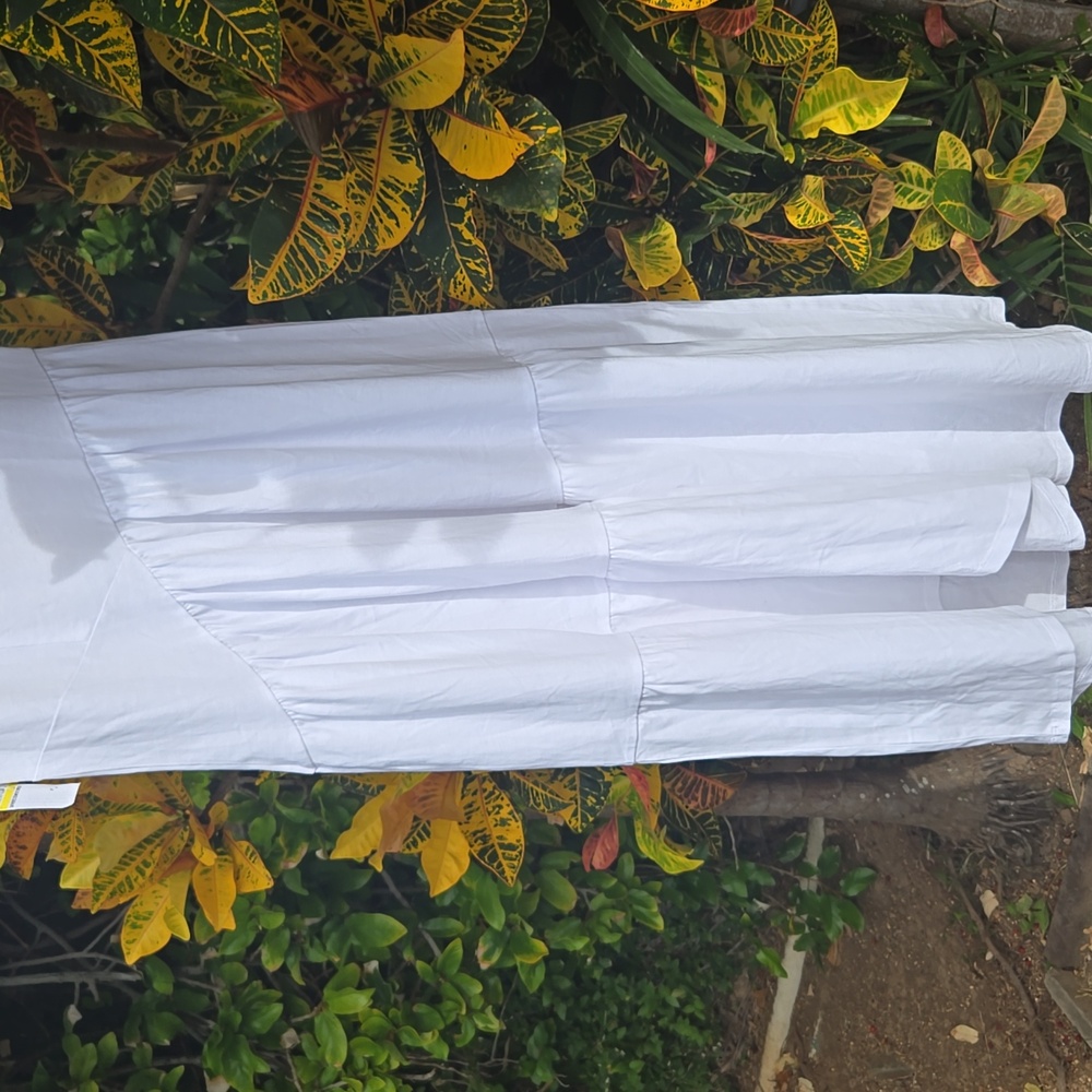 FRAME Gathered Seam Short Sleeve Dress - Picture 7 of 8